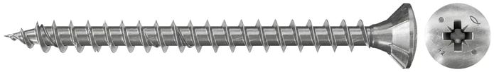 Fischer Винт для ДСП Power-Fast FPF-LZ 5,0 x 60 A2F 200 (фото 1)