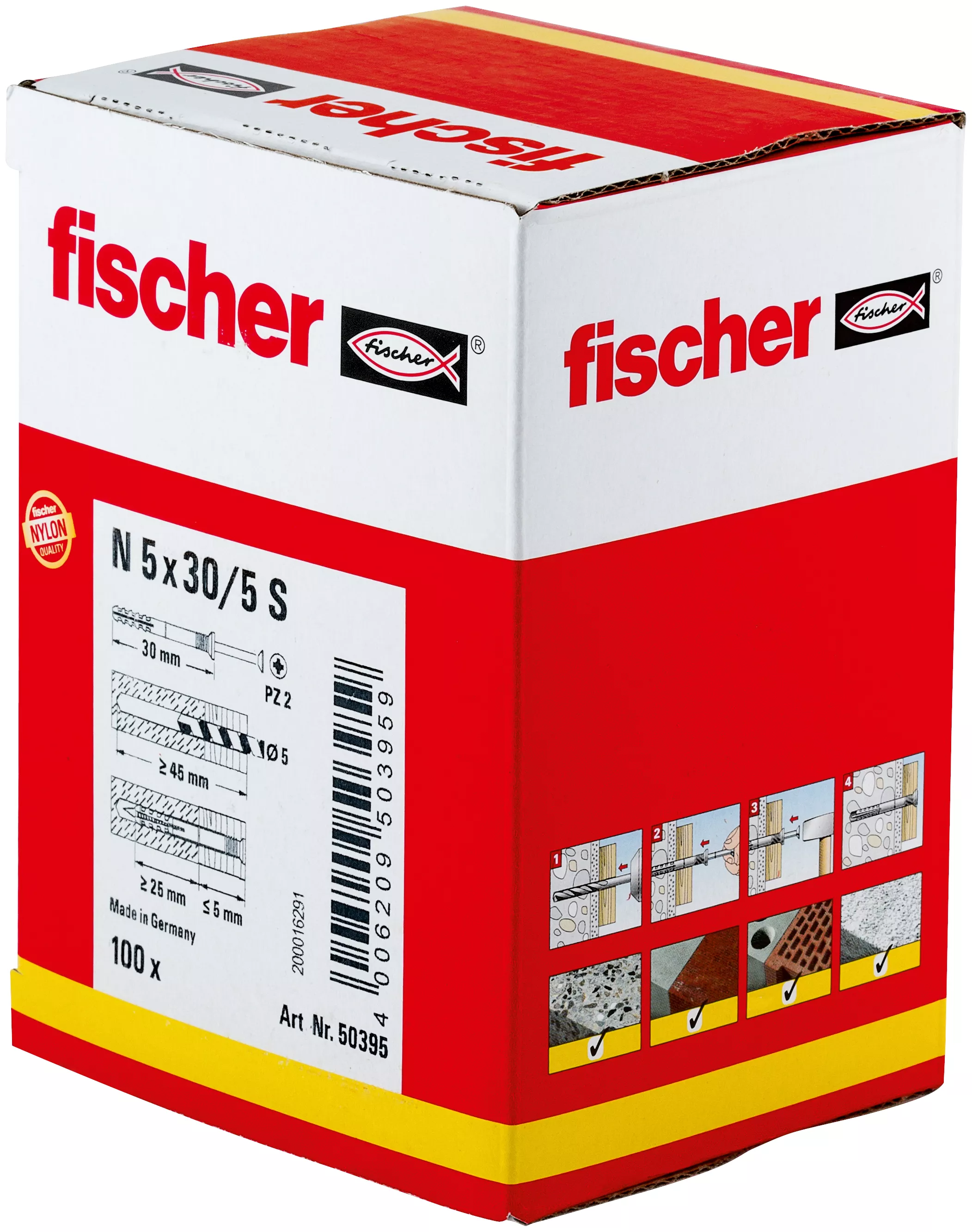 Fischer Гвоздевой дюбель N 5 x 30/5 S (100) (фото 9)