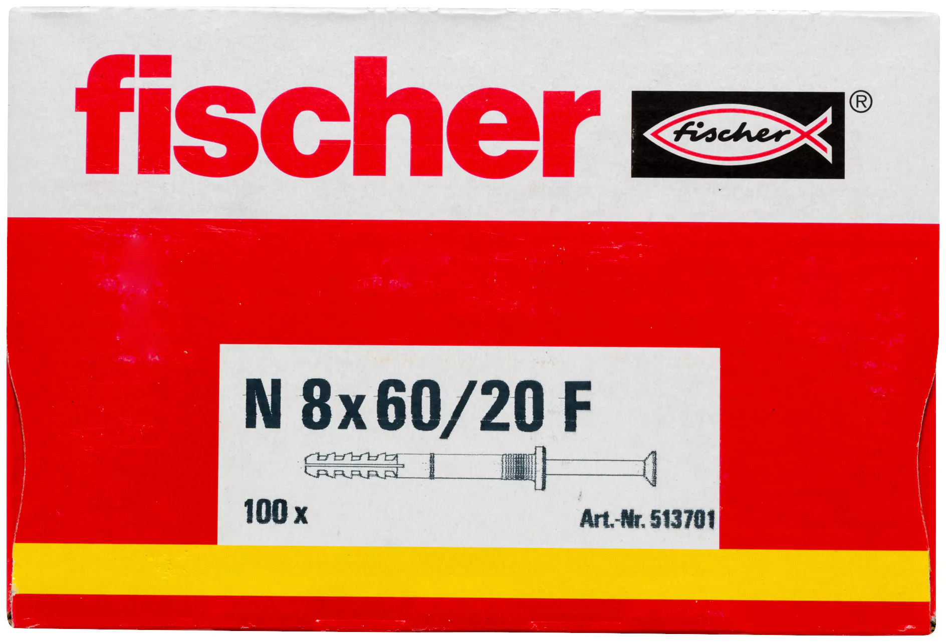 Fischer Гвоздевой дюбель N 8 x 60/20 F (100) (фото 13)