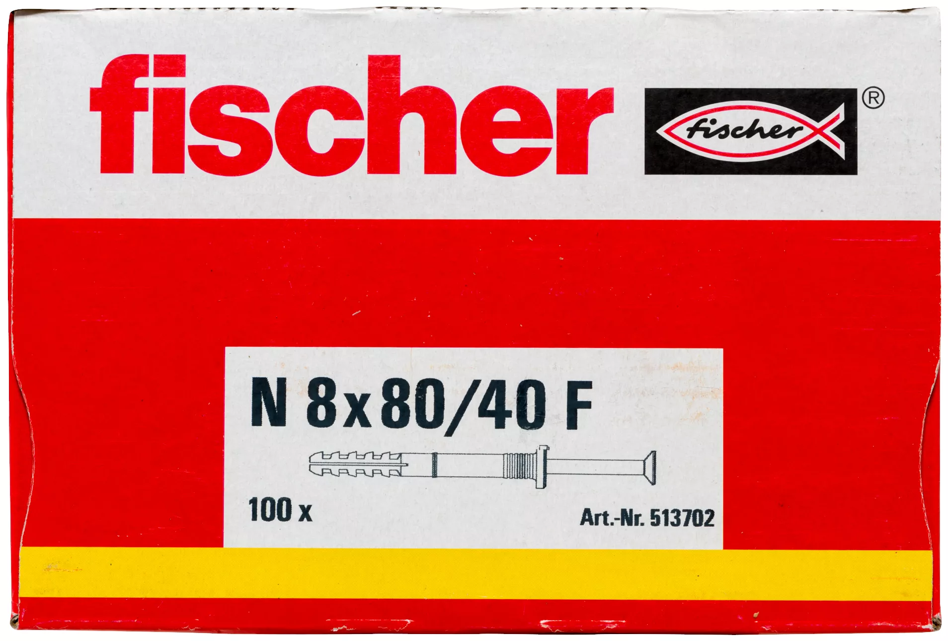 Fischer Гвоздевой дюбель N 8 x 80/40 F (100) (фото 4)