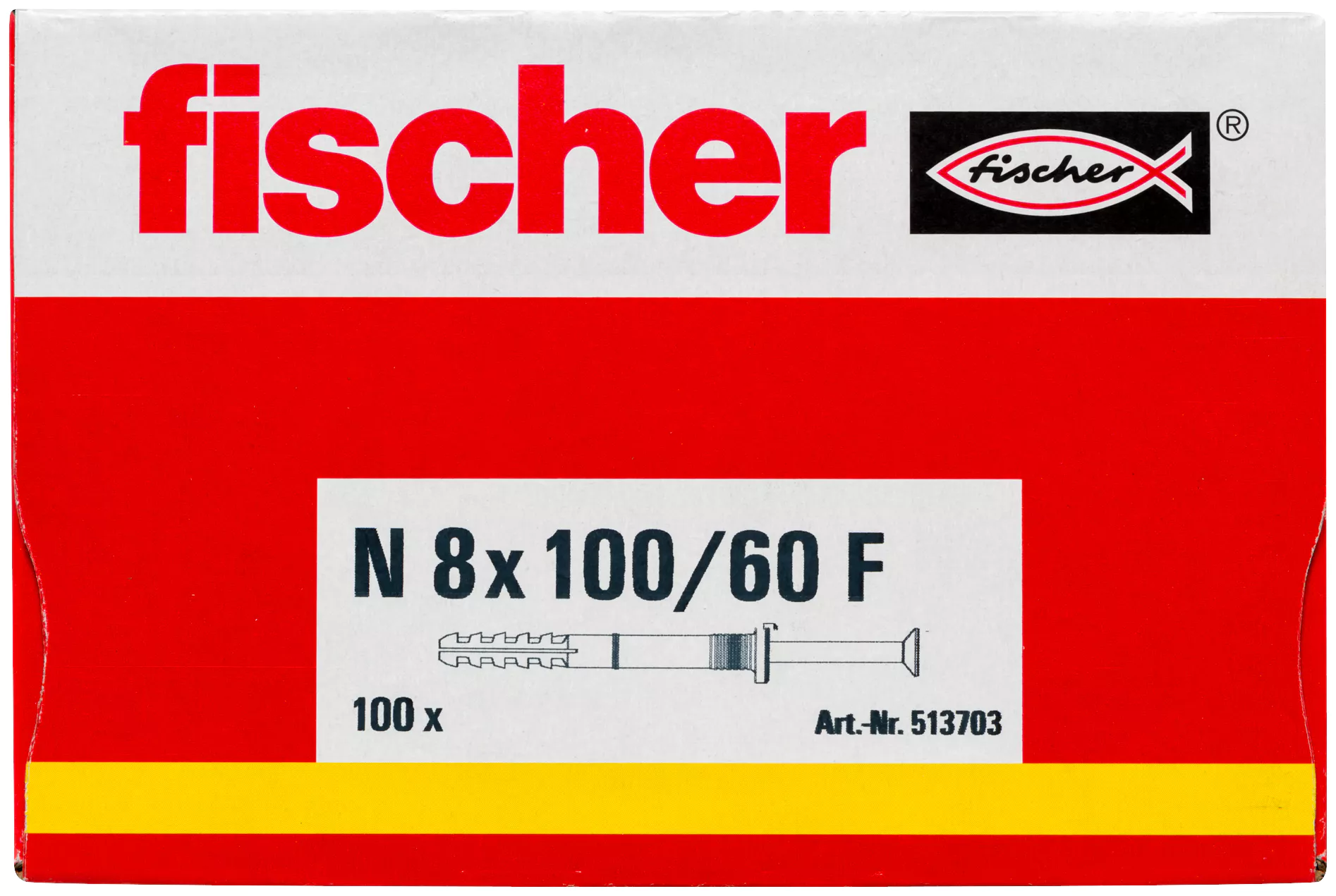 Fischer Гвоздевой дюбель N 8 x 100/60 F (100) (фото 4)