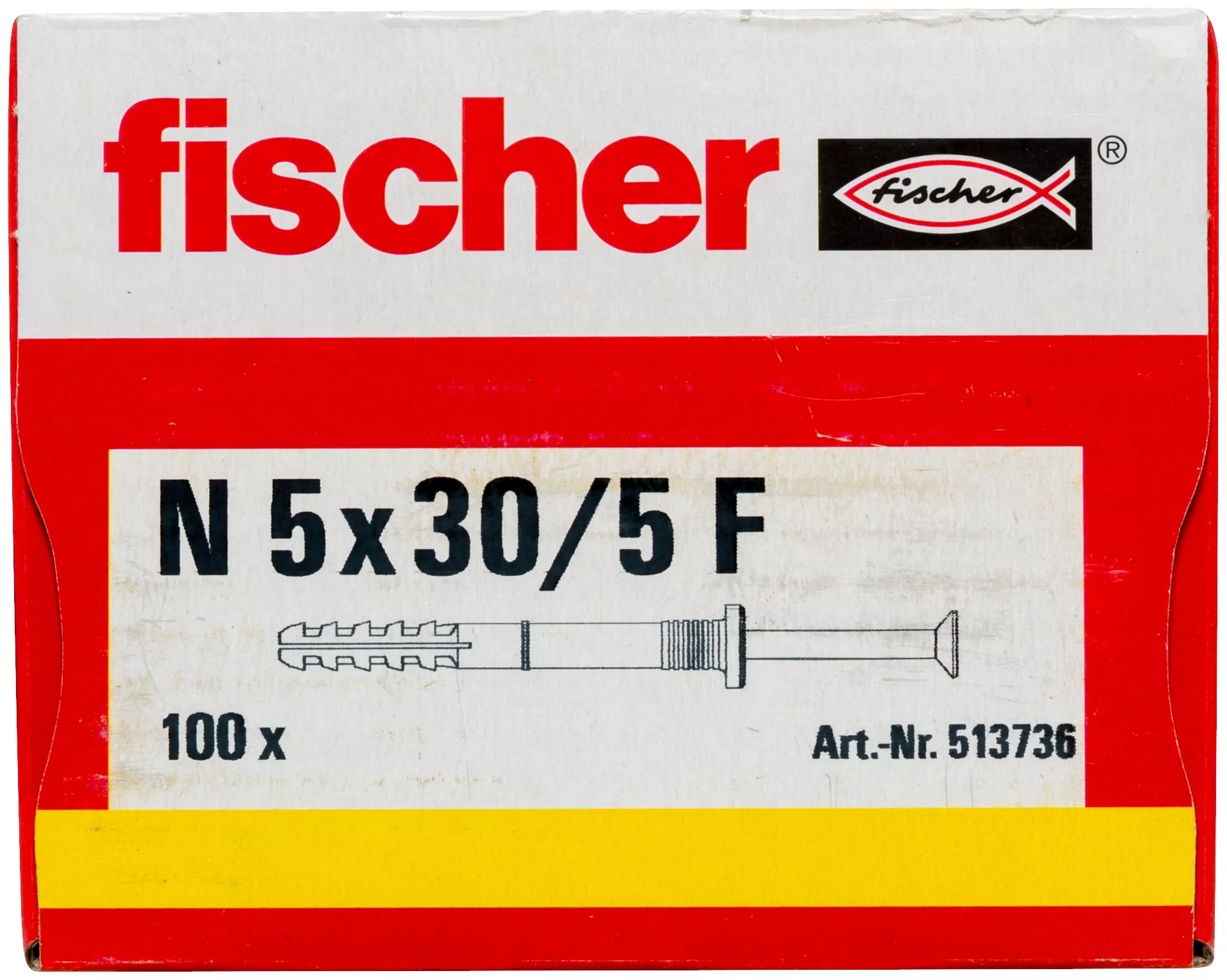 Fischer Гвоздевой дюбель N 5 x 30/5 F (100) (фото 13)