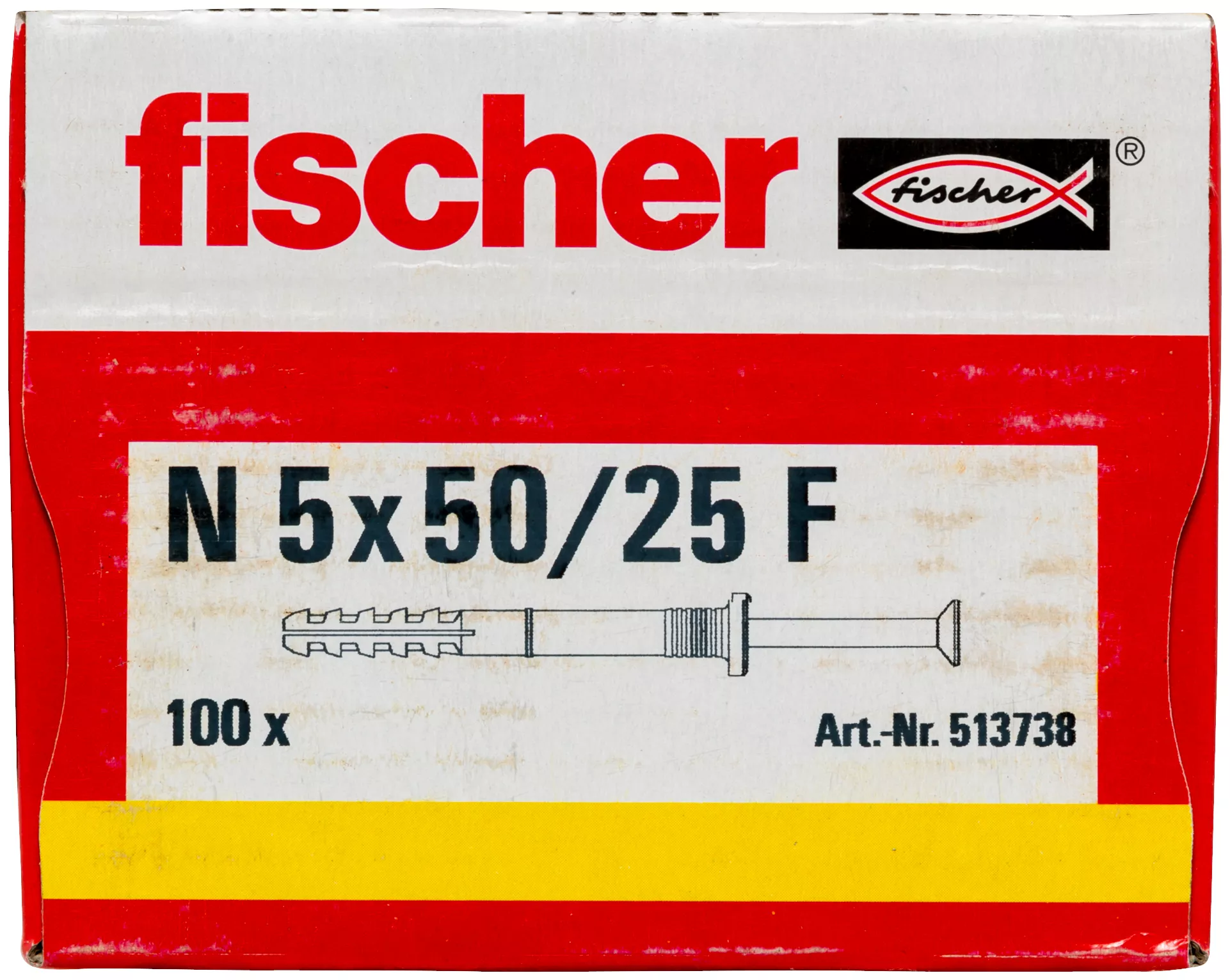 Fischer Гвоздевой дюбель N 5 x 50/25 F (100) (фото 4)