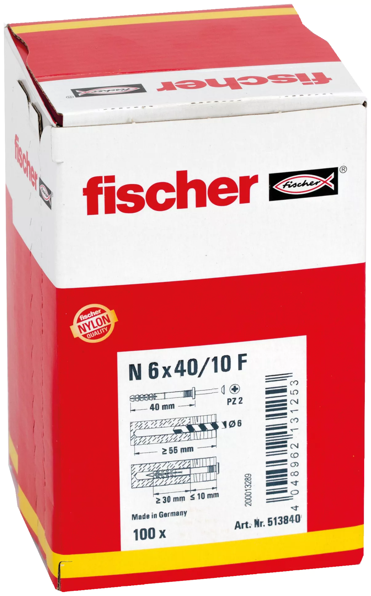 Fischer Гвоздевой дюбель N 6 x 40/10 F (100) (фото 12)