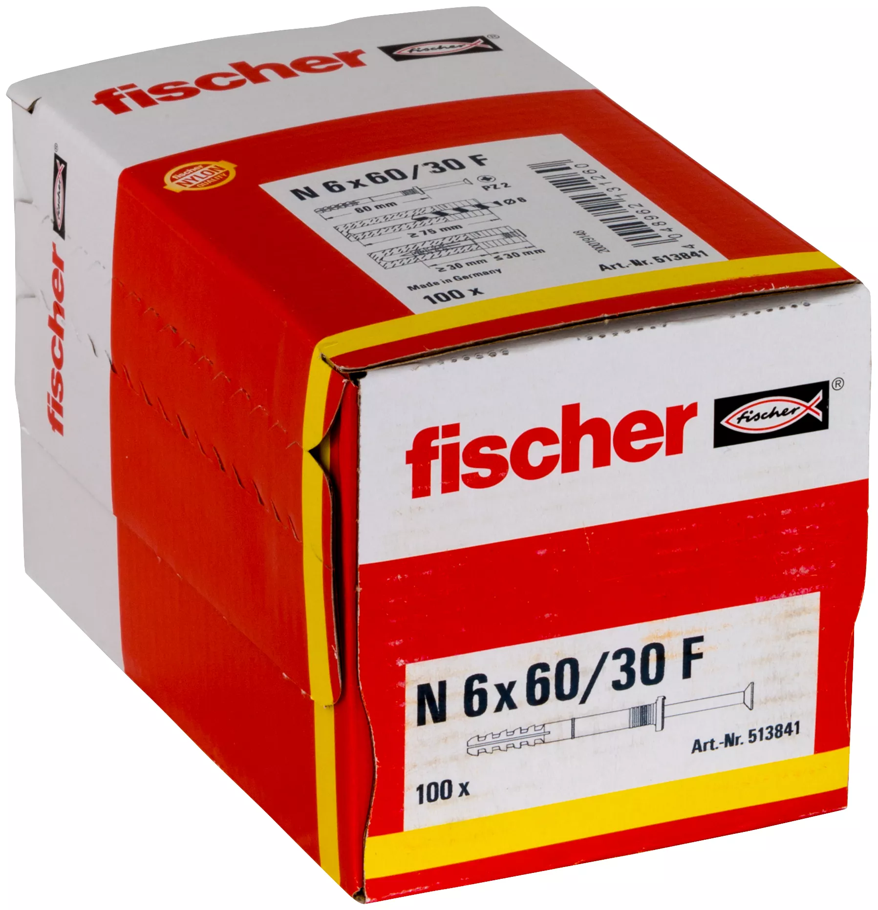 Fischer Гвоздевой дюбель N 6 x 60/30 F (100) (фото 11)