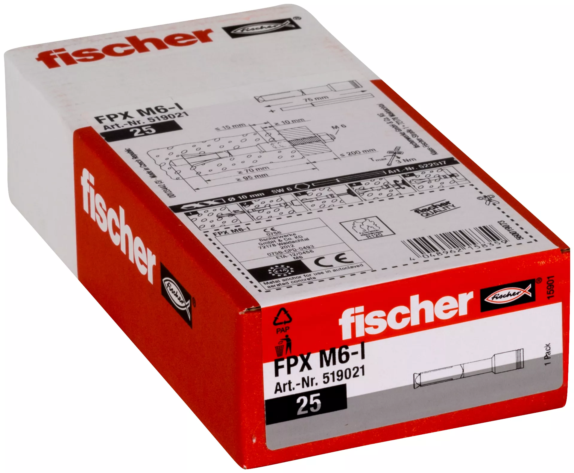 Fischer Анкер для газобетона FPX M6-I (фото 2)