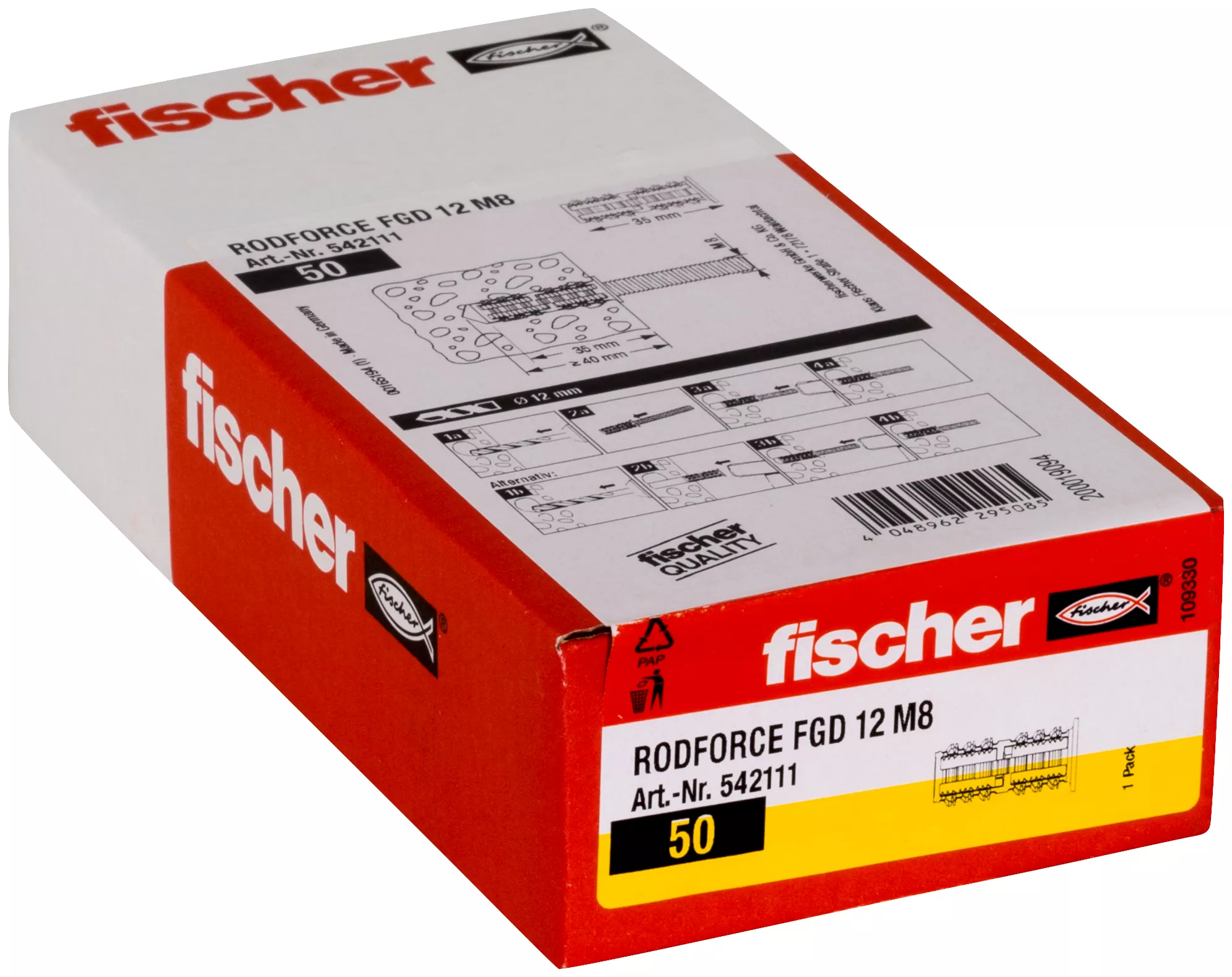 Fischer Дюбель для монтажа резьбовых шпилек RODFORCE FGD 12 M8 (фото 2)