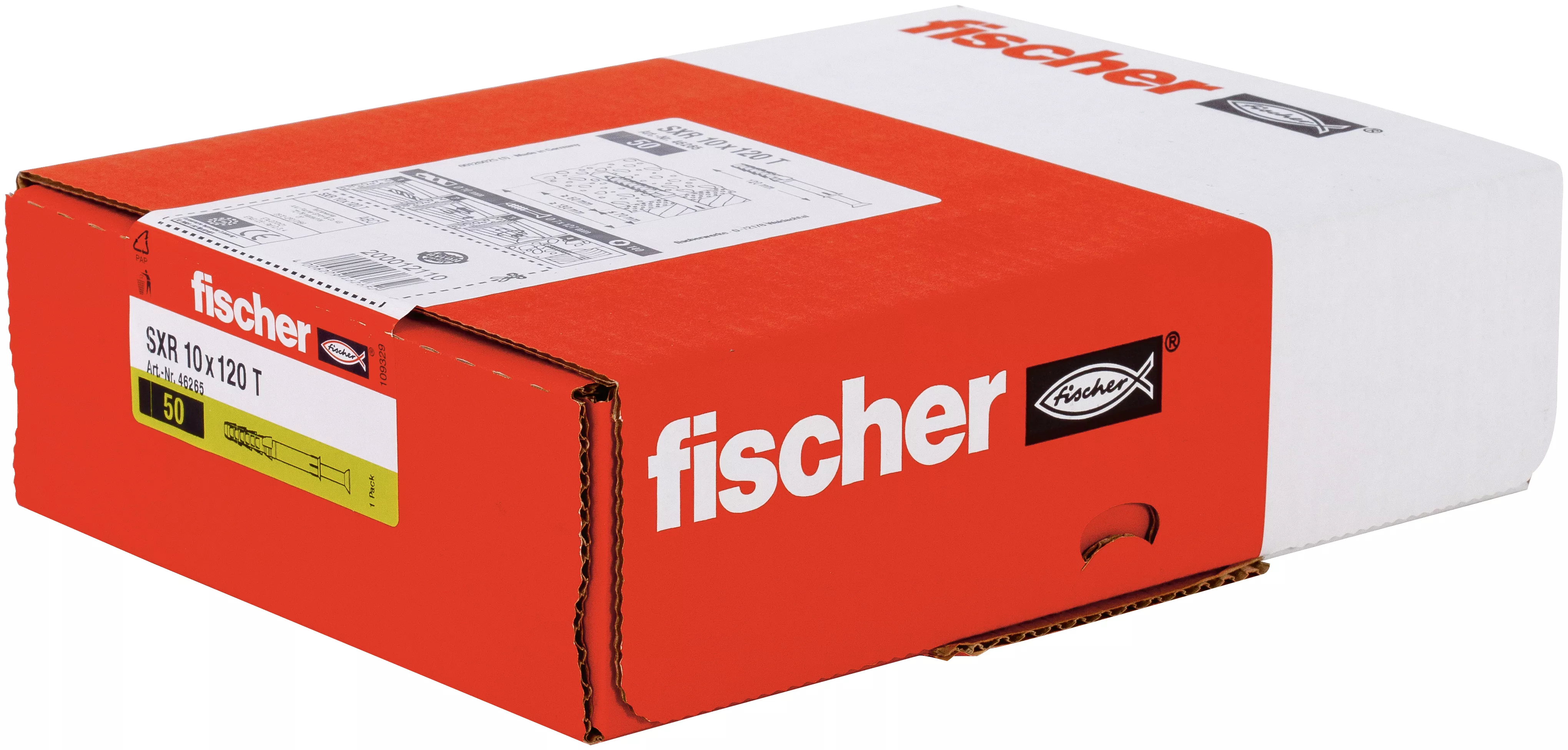 Fischer Фасадное крепление с потайной головкой SXR 10 x 120 T (фото 2)