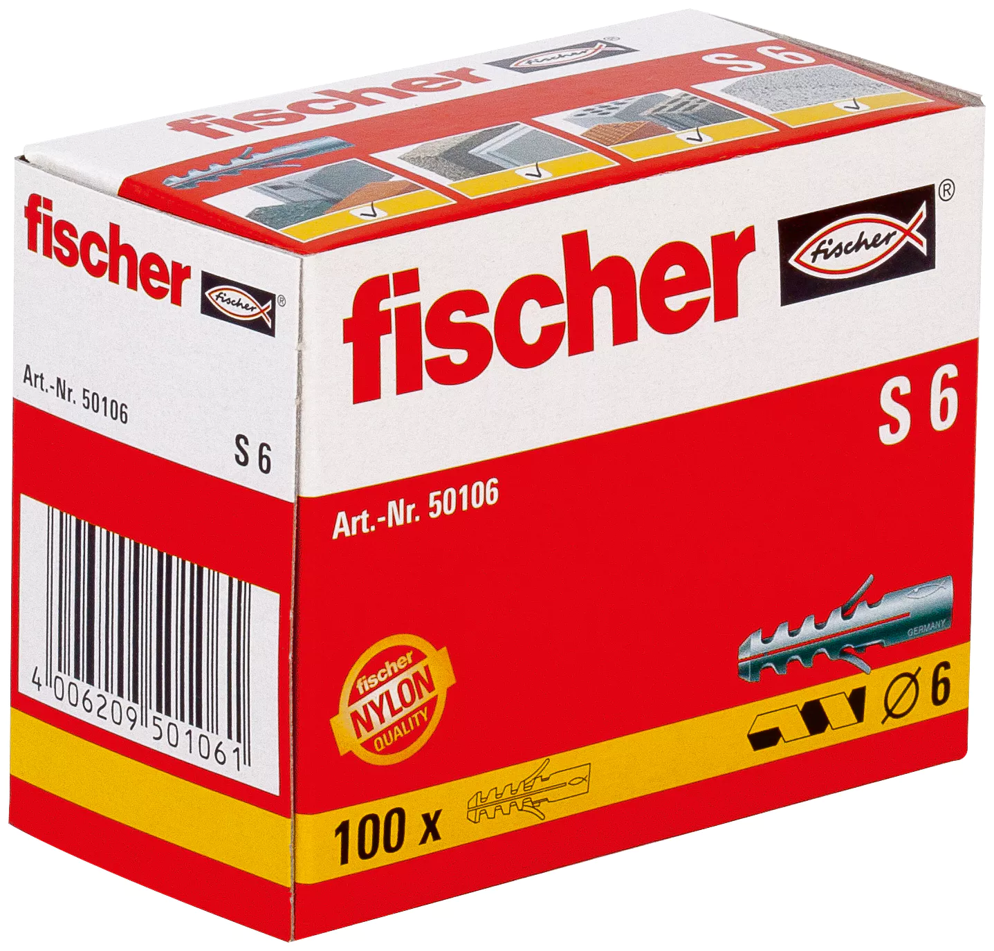 Fischer Распорный дюбель  S 6 (фото 2)