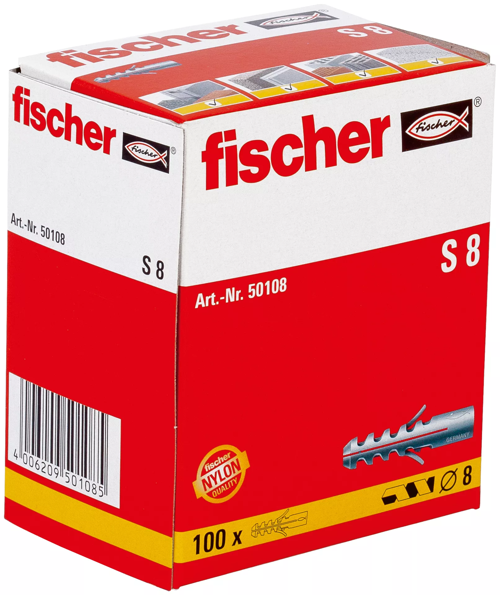 Fischer Распорный дюбель  S 8 (фото 2)