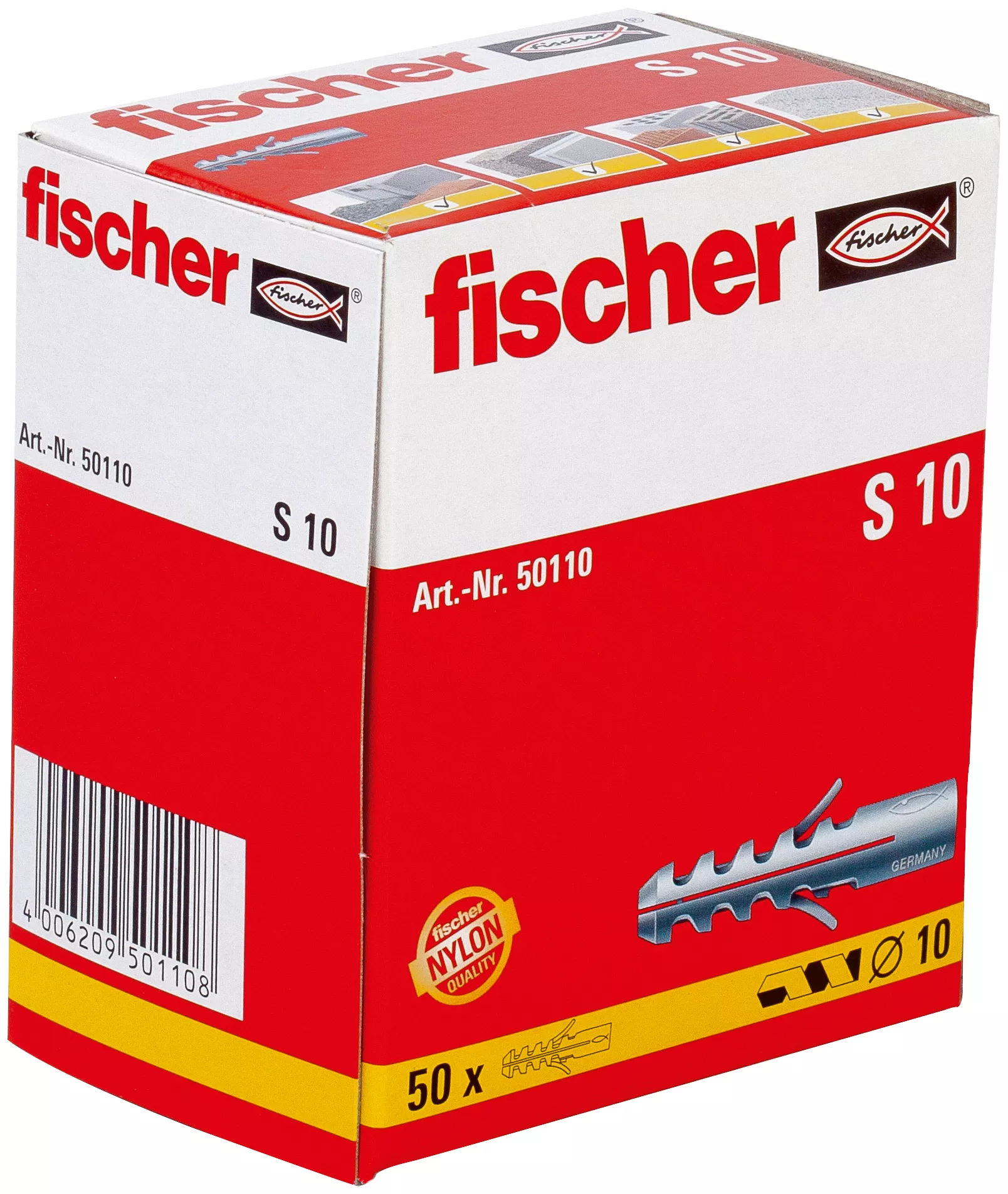 Fischer Распорный дюбель  S 10 (фото 2)