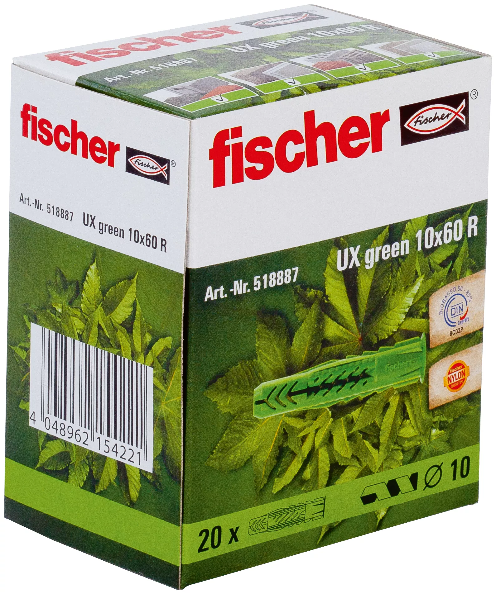 Fischer Универсальный дюбель UX GREEN 10 x 60 R (фото 2)