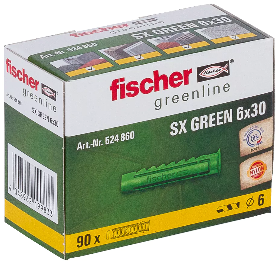 Fischer Универсальный дюбель SX GREEN 6 x 30 (фото 2)