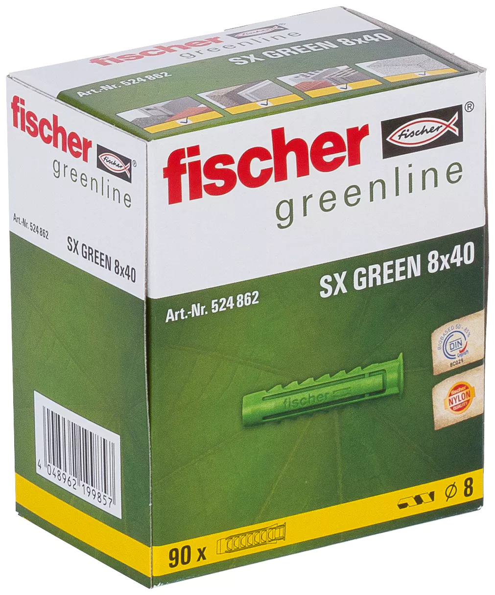 Fischer Универсальный дюбель SX GREEN 8 x 40 (фото 170)