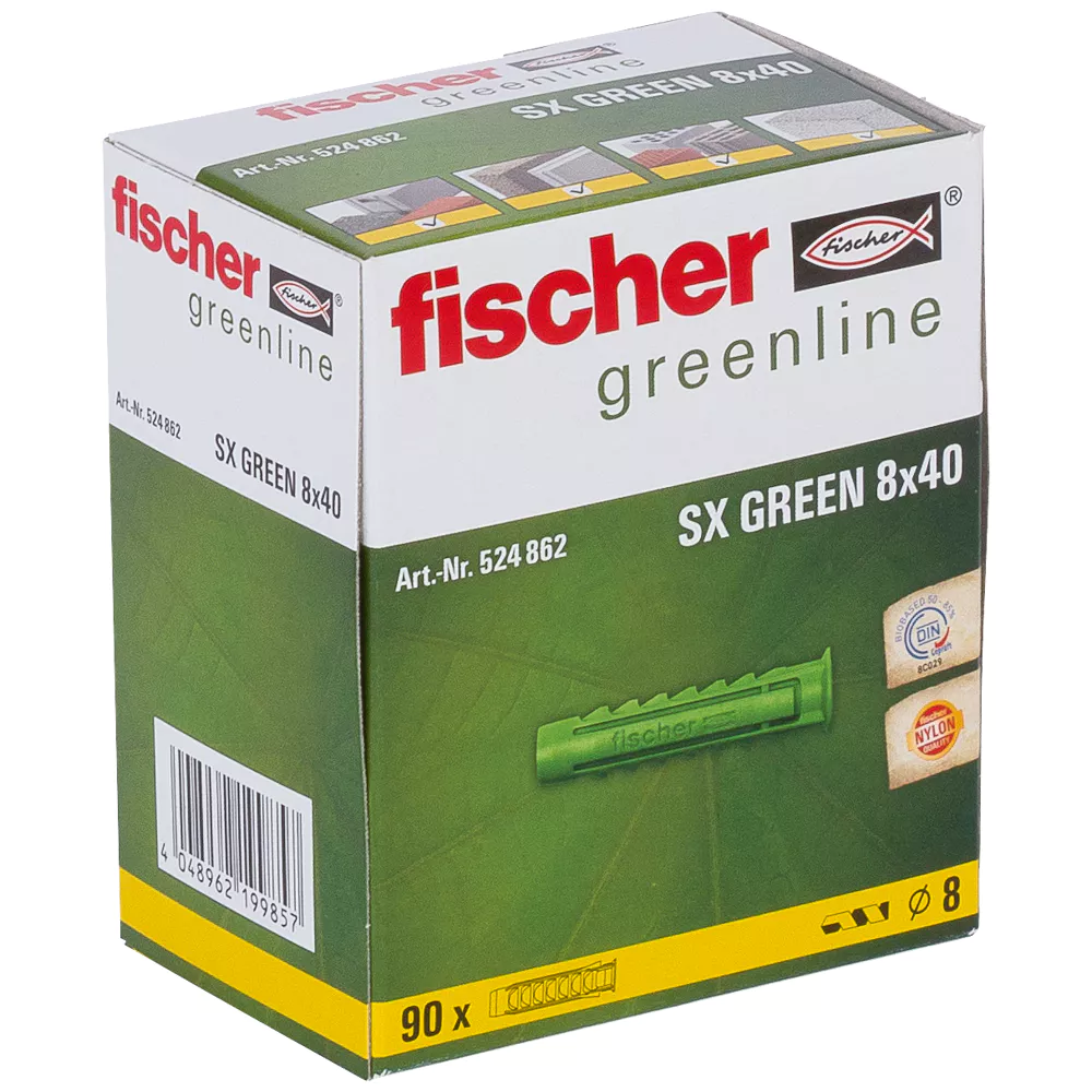 Fischer Универсальный дюбель SX GREEN 8 x 40 (фото 151)