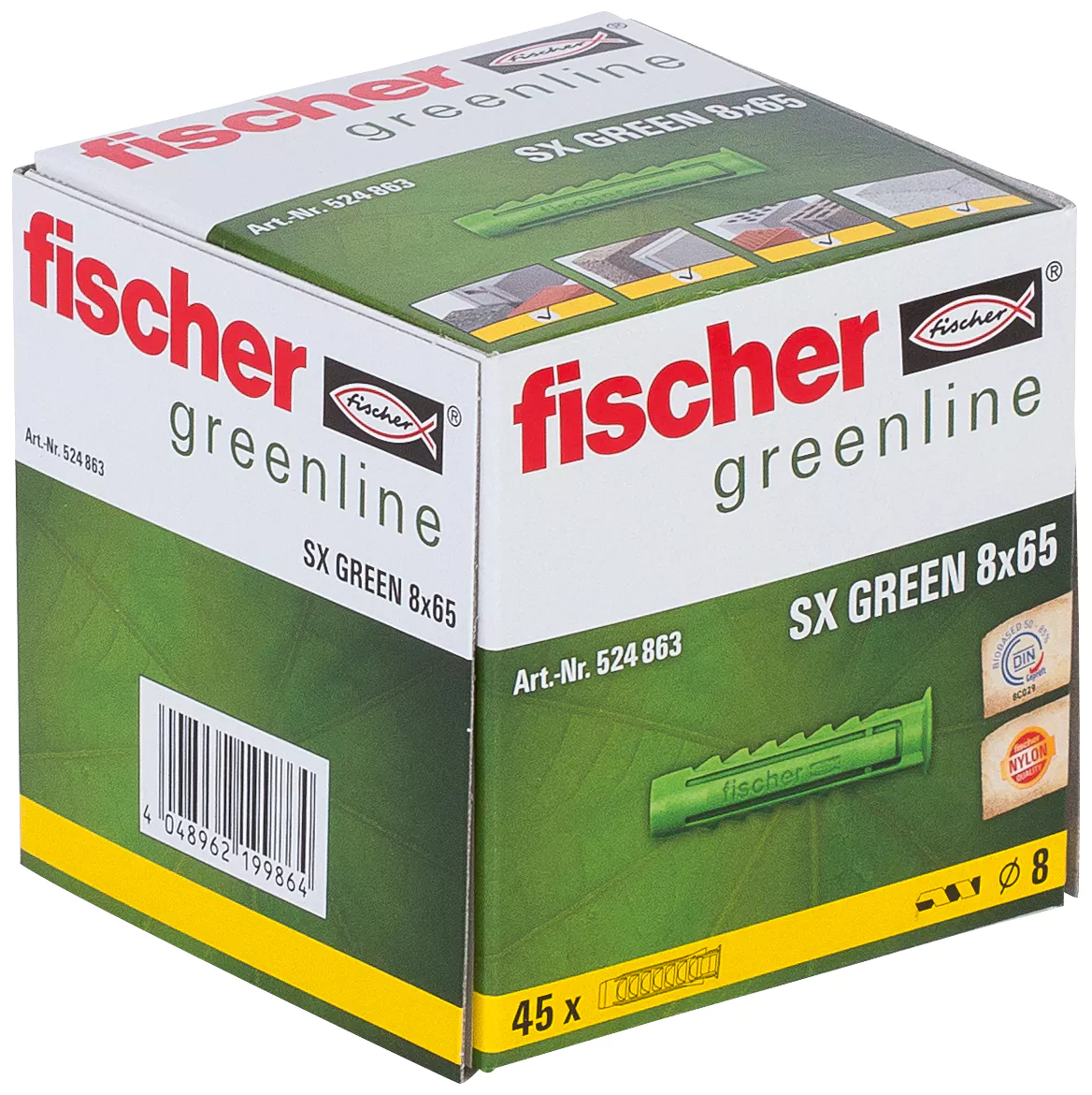 Fischer Универсальный дюбель SX GREEN 8 x 65 (фото 188)