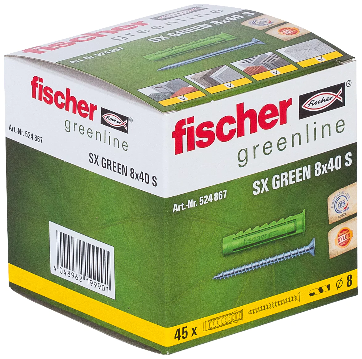 Fischer Универсальный дюбель SX GREEN 8 x 40 S (фото 2)