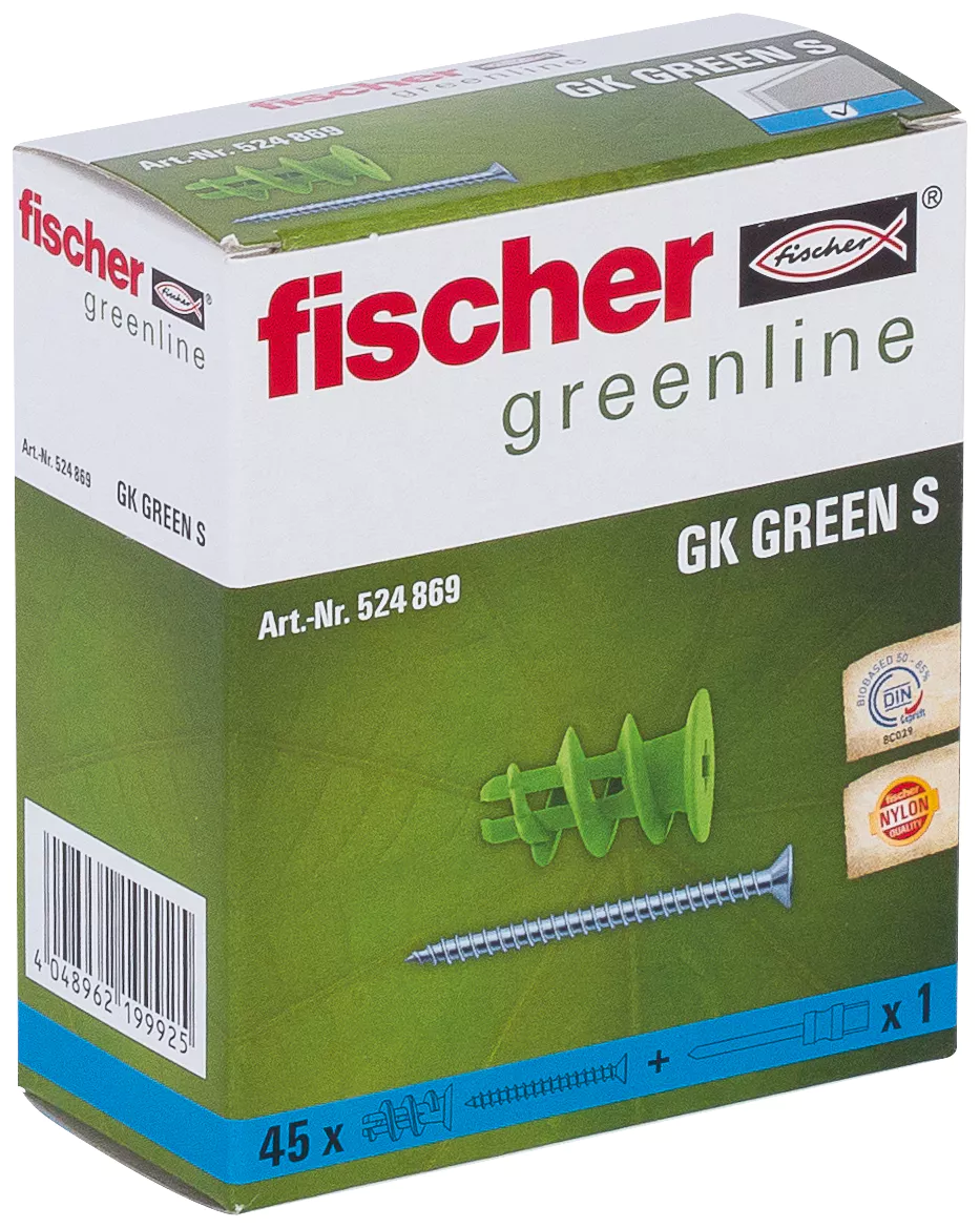 Fischer Дюбель для гипсокартона  GK GREEN S (фото 2)