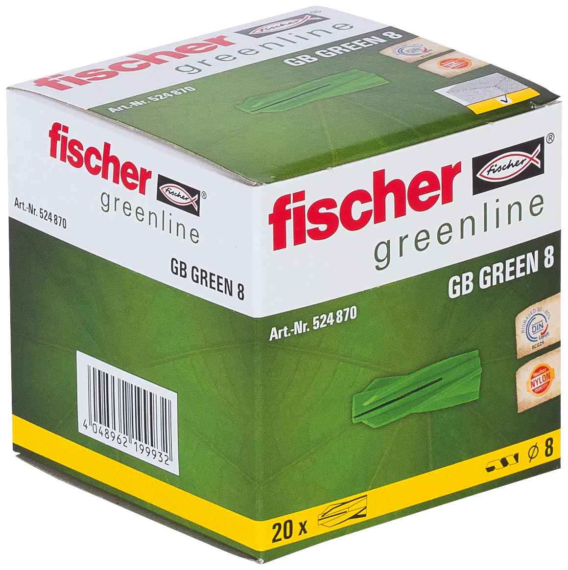 Fischer Дюбель для газобетона GB GREEN 8 (фото 2)