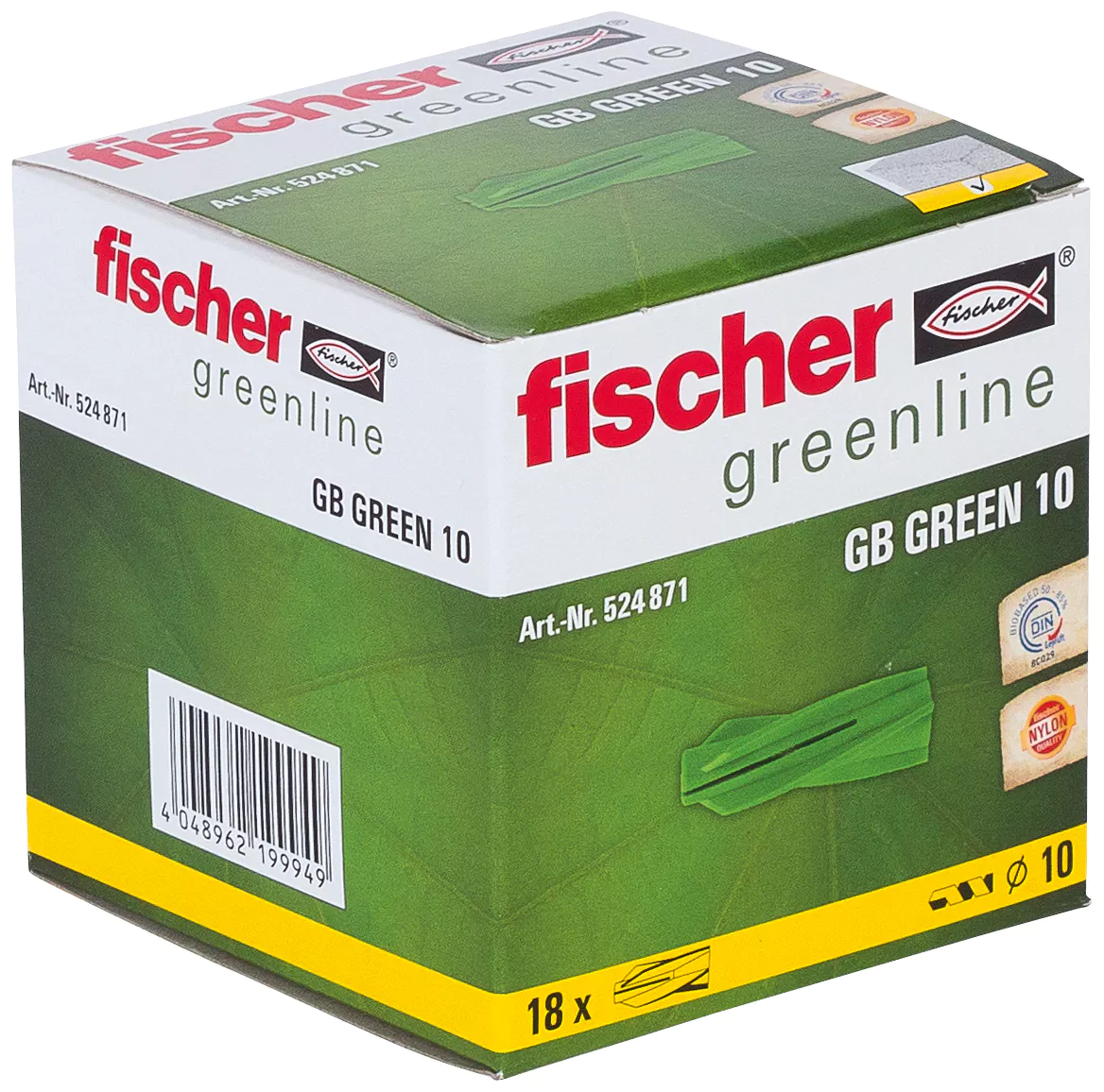Fischer Дюбель для газобетона GB GREEN 10 (фото 2)