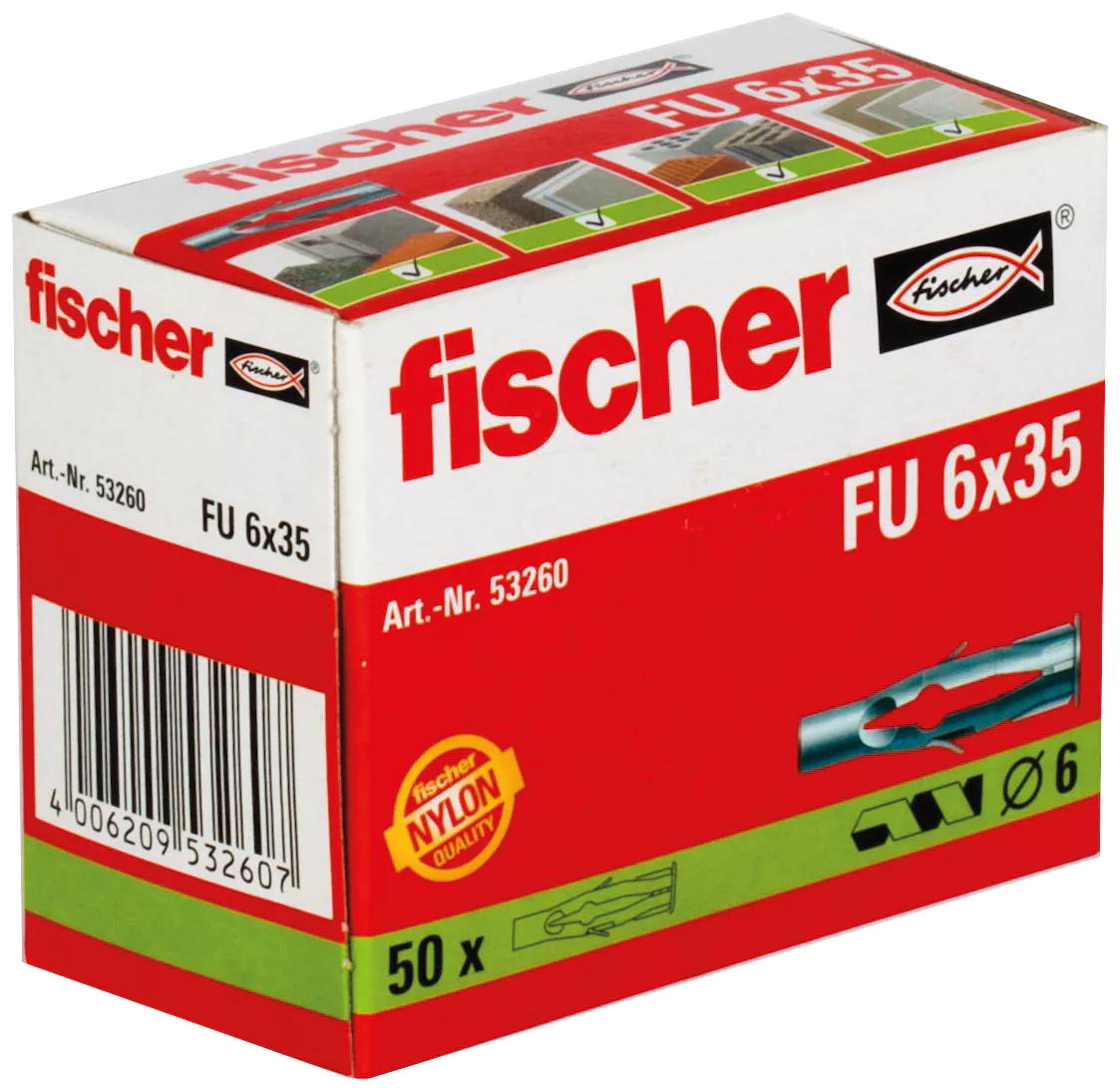 Fischer Универсальный дюбель FU 6 x 35 (фото 2)