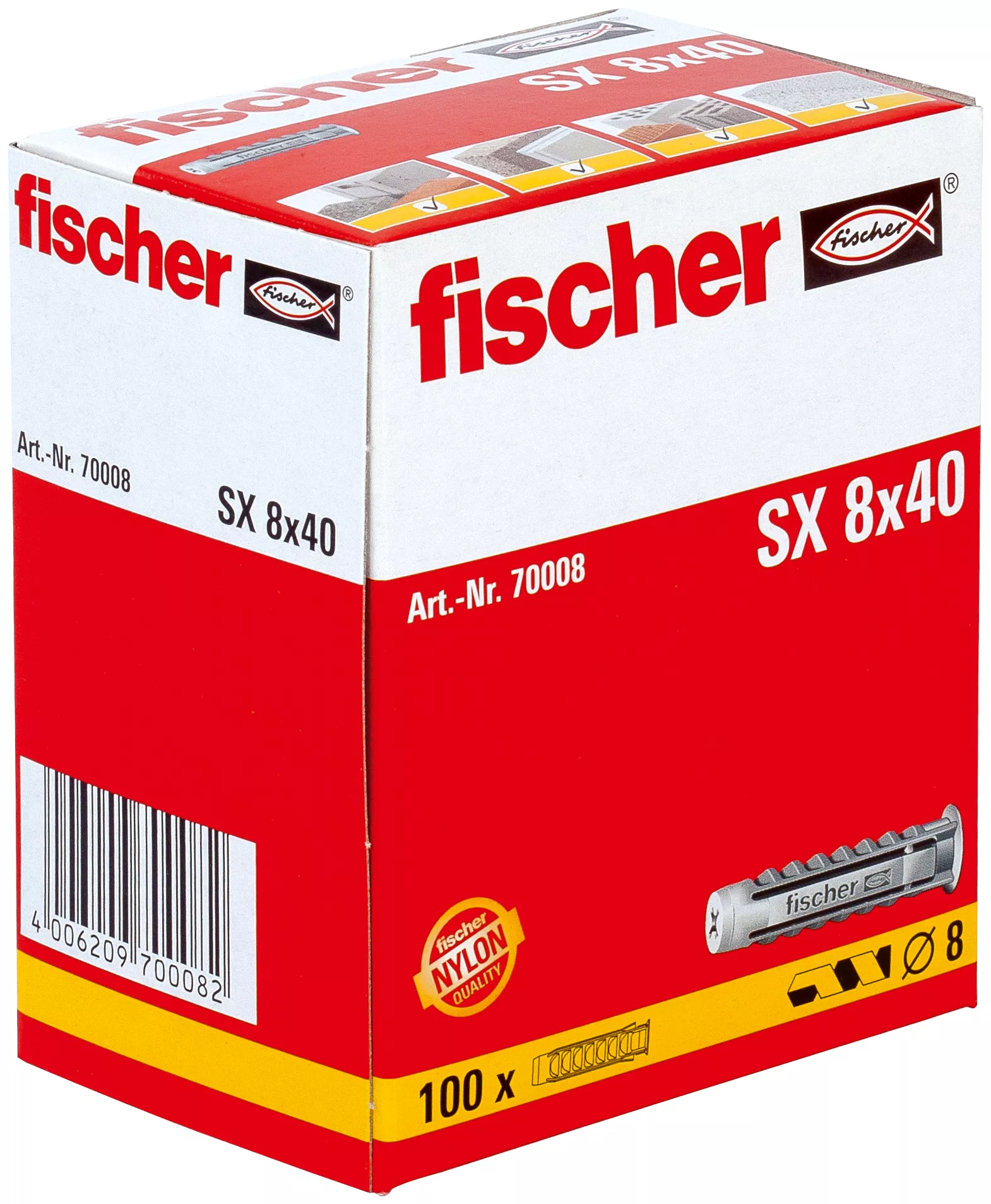 Fischer Универсальный дюбель SX 8 x 40 (фото 2)