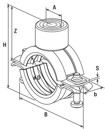 Fischer Трубный хомут тройной FRS Triple 115 - 125 (фото 4)