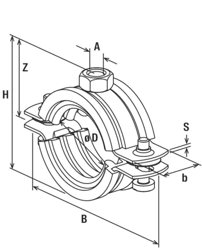 Fischer Трубный хомут FRSH 102 - 116 (фото 3)