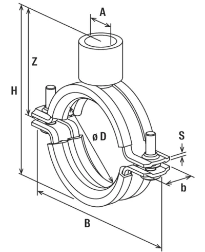 Fischer Трубный хомут FRSM 1/2" (фото 4)
