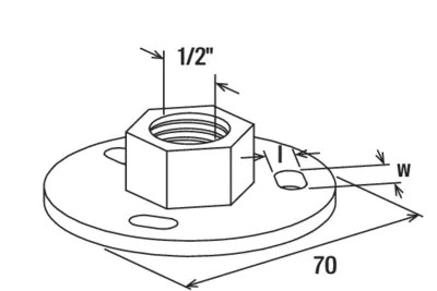 Fischer Основание GPR 1/2" (фото 5)